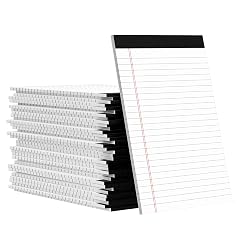 36 Pack Legal Pads 5x8 Small Notepad College Ruled Writing Pads Small Note Pads 5x8 White Narrow Ruled
