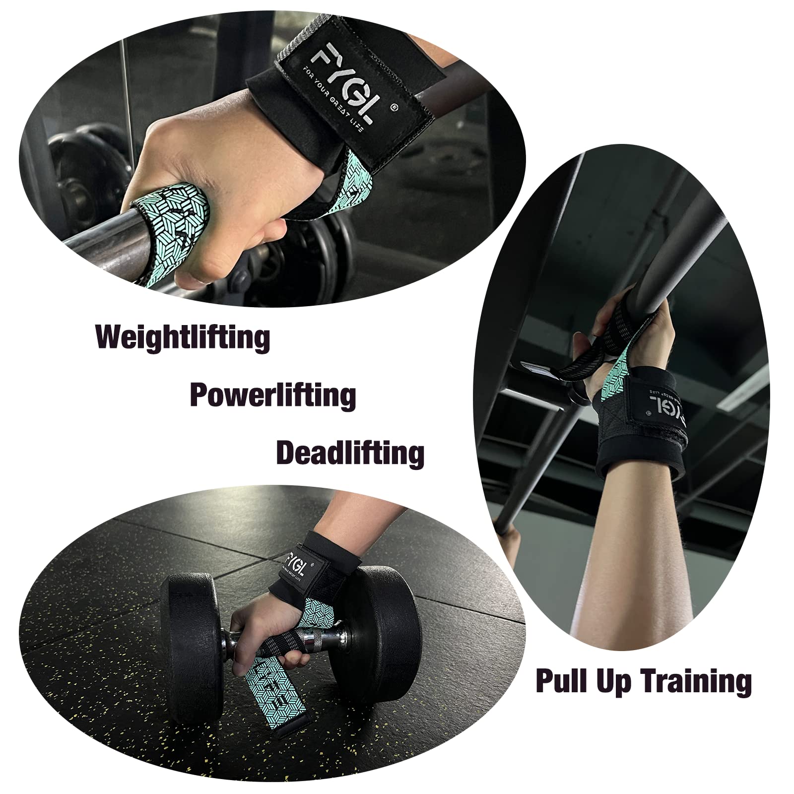 FYGL ネオプレンパッド入り 手首サポート付き リフティングストラップ Amazon.co.jp: FYGL Lifting-Wrist-Straps-for-Weight-Lifting with
