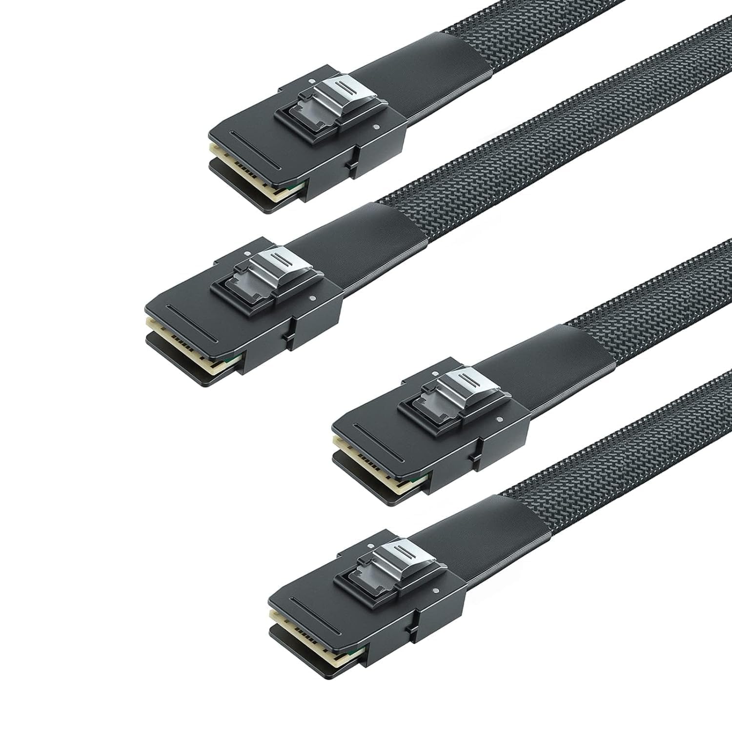 ipolex SFF-8087 zu SFF-8087 6G Internes Mini SAS Kabel, kompatibel mit PCI Express Controller oder RAID, 100 Ohm, 1-Meter(3.3ft), 2 Stück