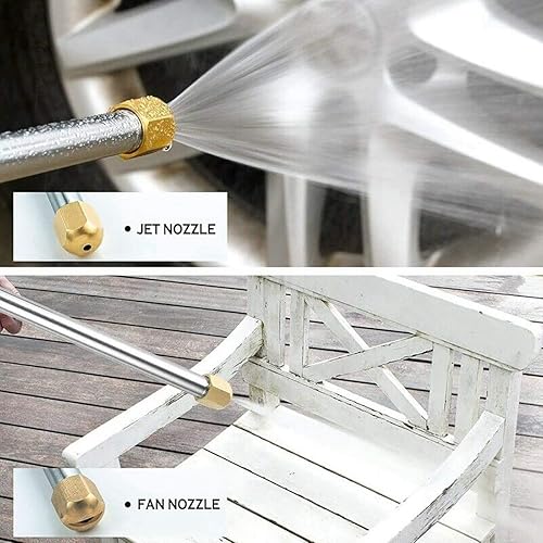 Miniatura 4 de Varita de lavadora de alta presión, boquilla de manguera de agua Hydro Jet, herramienta de limpieza con rociador de riego, lanza para canaleta,
