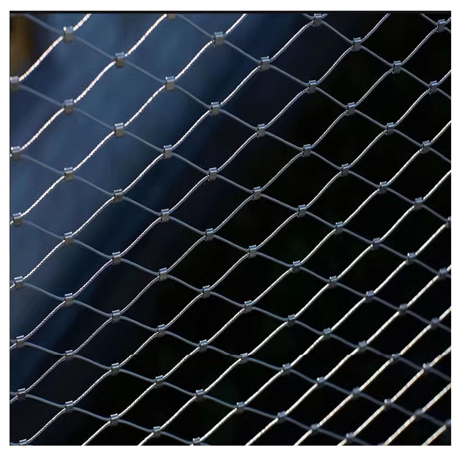 Clôture de cage de zoo en filet métallique extensible résistant