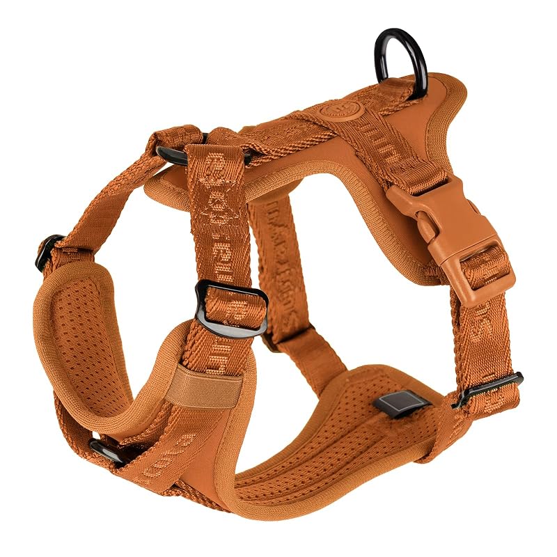 Peitoral vest para cães pequenos em Lycra acolchoada Sunraymascota XS Carmel Brown