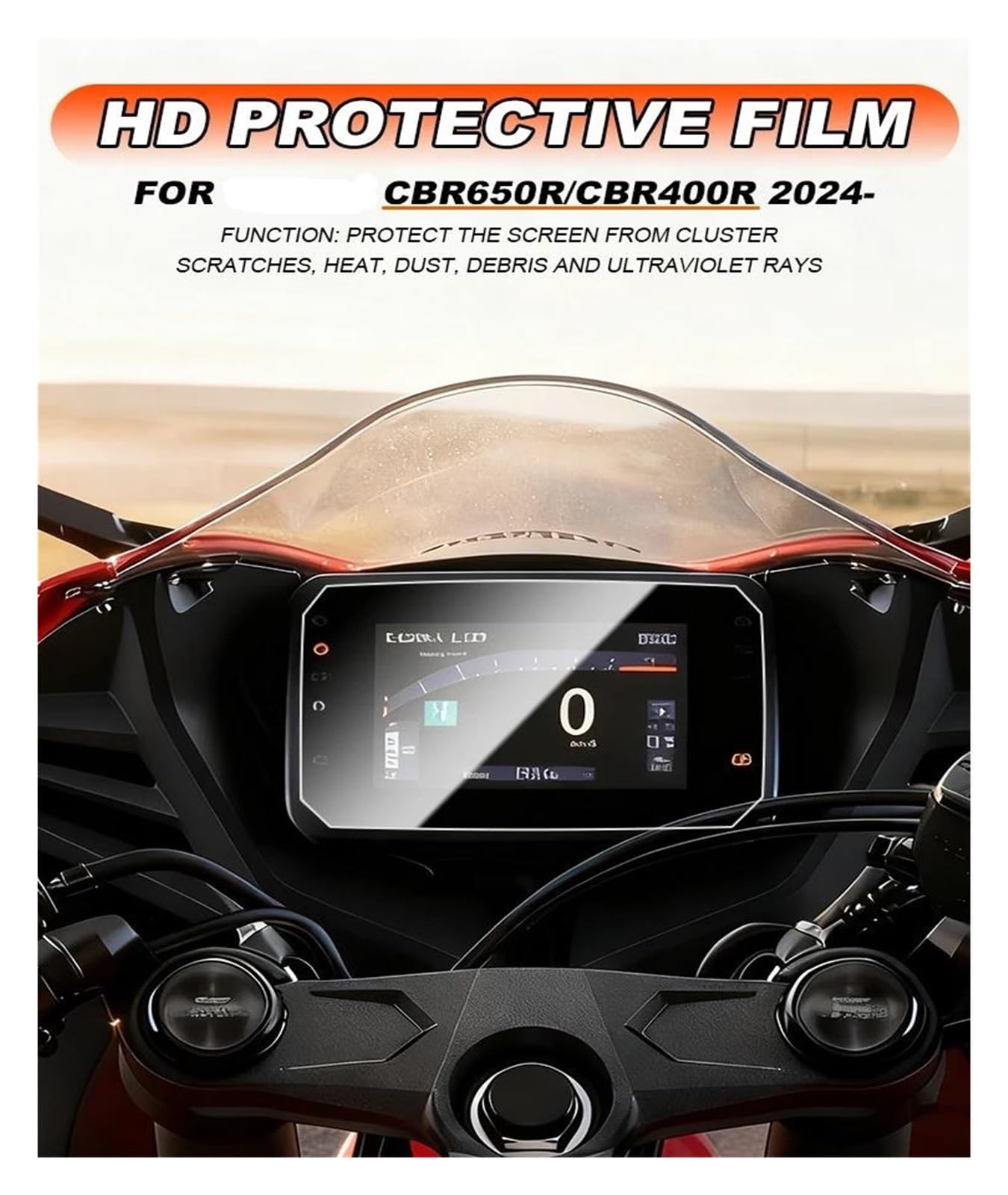 Schutzfolie Für Instrumentenanzeige Und Cockpit (ab 2024) Für CBR400R Für CBR650R(4 piece)