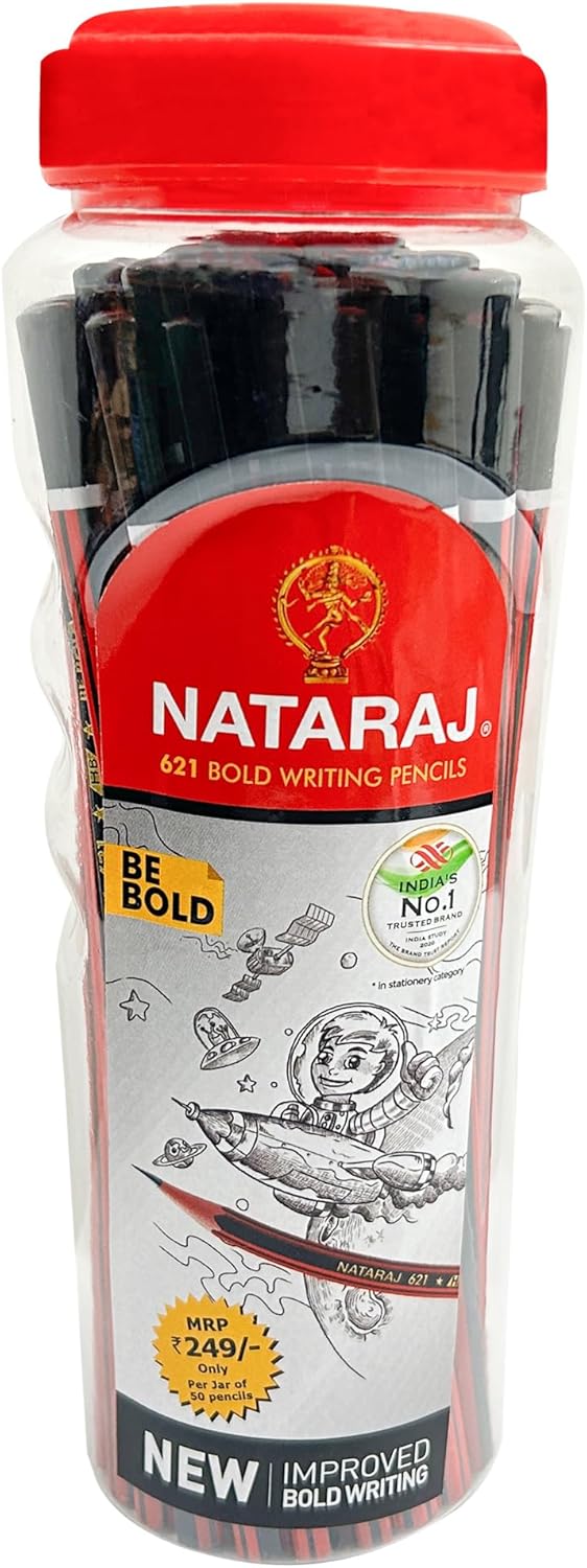 Nataraj 621 Pencil Jar - Pack of 50