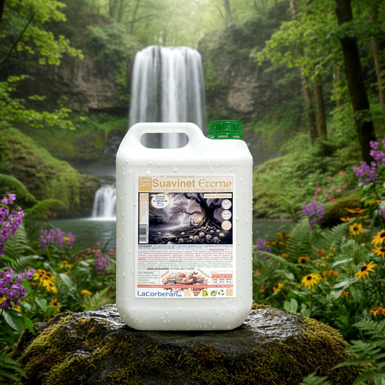 SuaviNet Eterno | Suavizante Ropa Concentrado 5L | Pack de 3 | Concentrado Extra Perfumado · Productos Limpieza para Prendas · Suave y Aromática · Uso Profesional