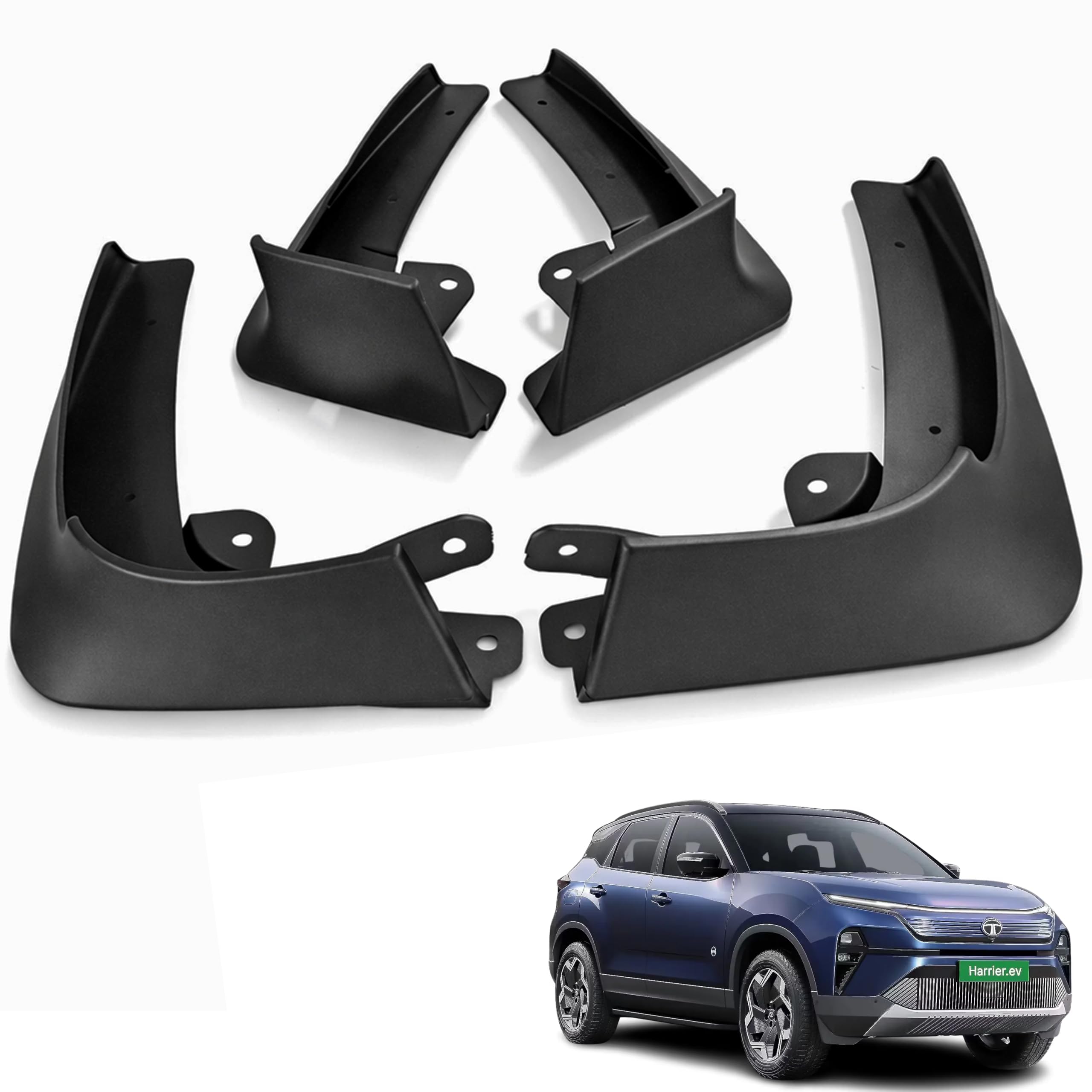 WolkomHome Mud Flaps for Harrier EV Car – Heavy Duty Splash Guards, Flexible All-Weather Car Mud Guards, Easy Installation Fender Protection Set of 4 (Front & Rear)-image-47