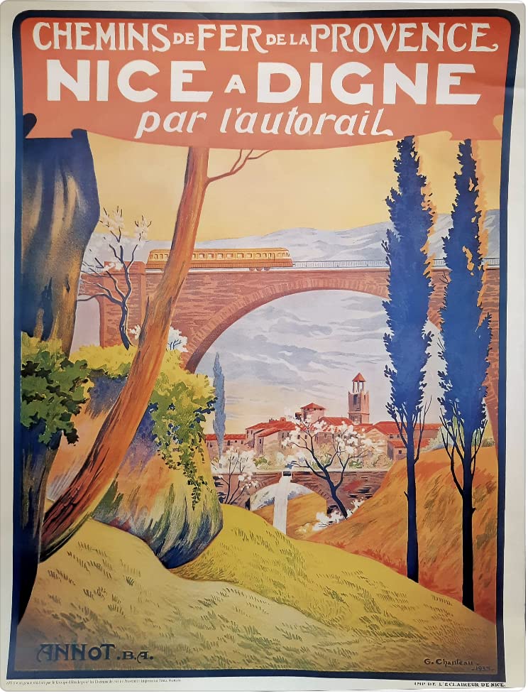 Affiche Chemin de Fer de Provence 50x70 cm papier luxe 300g