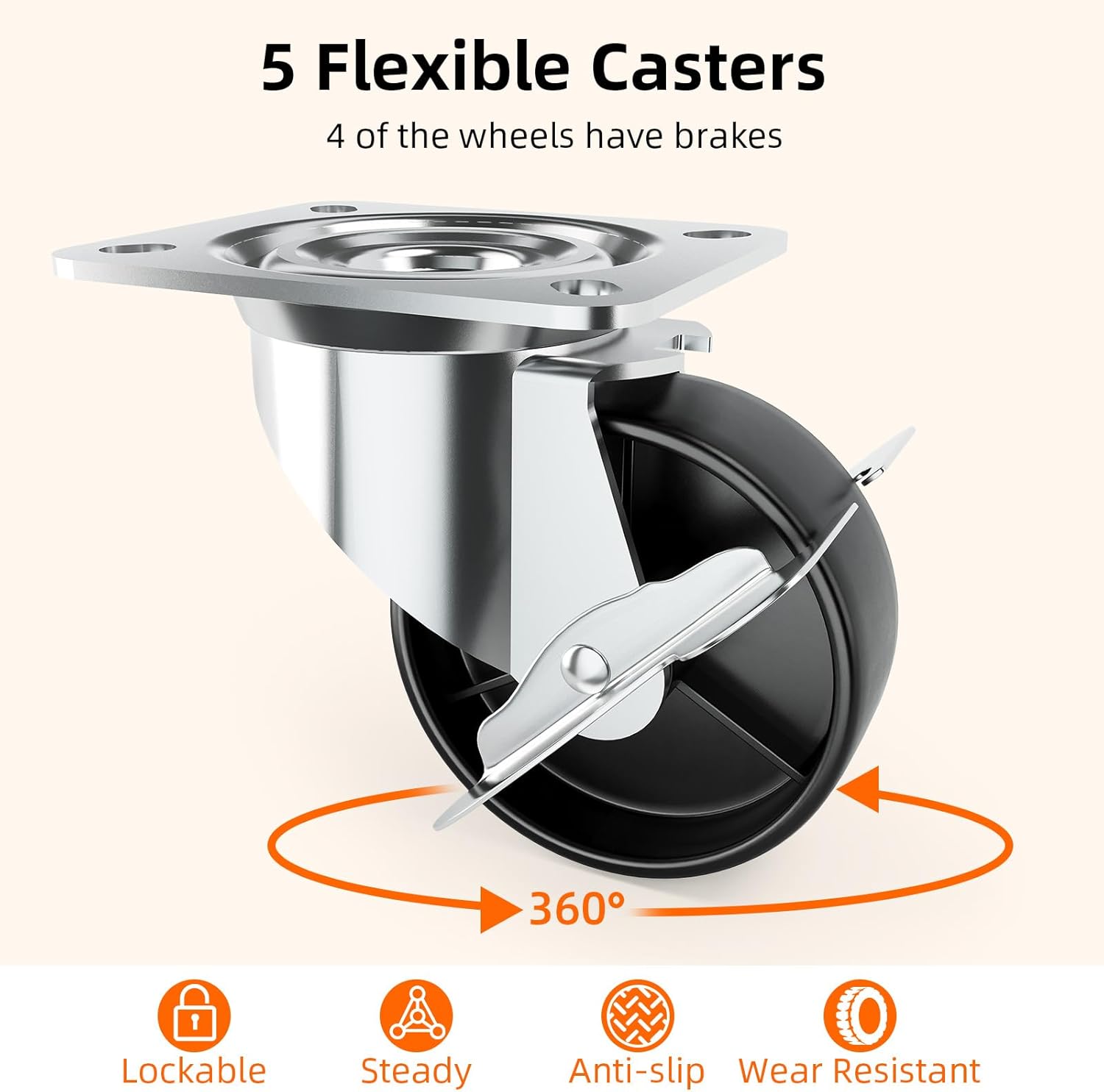 GarveeHome Kitchen Island Cart with Rolling Design, Drop Leaf, 2 Storage Cabinets, 2 Drawers, 3-Tier Spice Racks, and Towel Holder for Home Dining Room