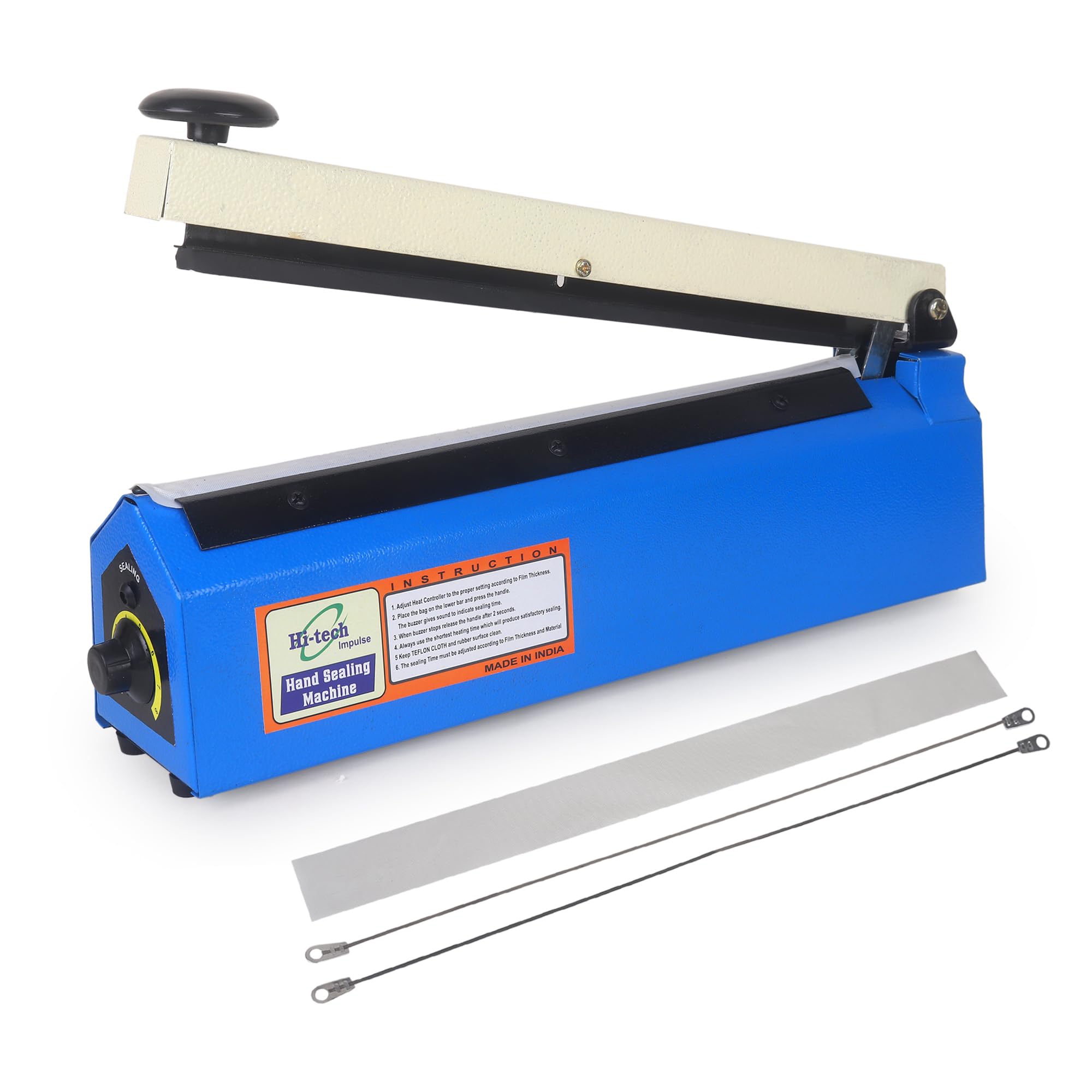 Hi-Tech Impulse Sealing Machine for Food Packets 16 Inch-400 MM | 1 Year Warranty | Packet Sealer Machine, Pouch Packing Machine, Poly Bag Sealing Machine, Full Customer Support By Hi-Tech Impulse-picture-29