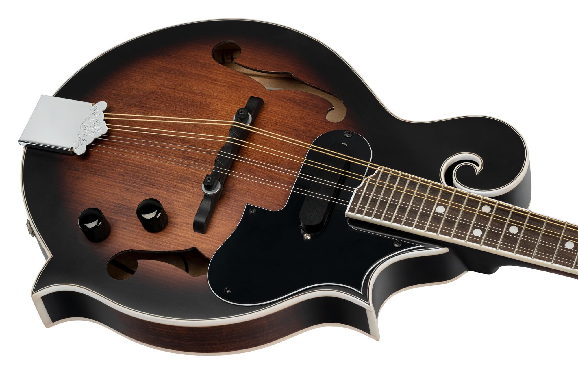 Ortega Guitars Mandoline Style F Électro-Acoustique Série Americana Épicéa/Érable Marron RMFE30-WB