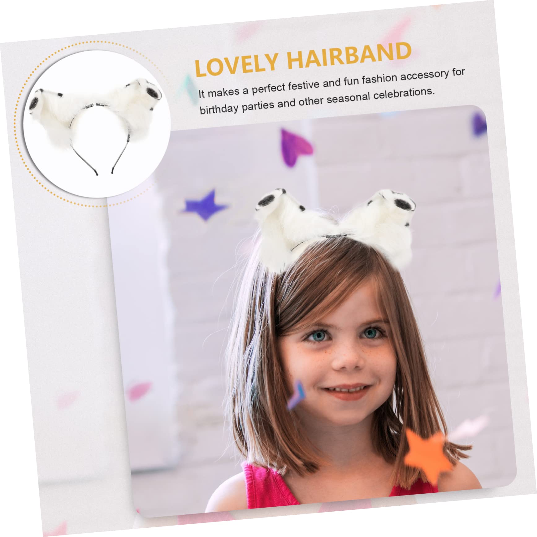 SOIMISS 5pezzi Cerchietto Con Orecchie Di Cane Adorabili Accessorio Per Festa Cosplay Headdress Per Eventi e Festival Creativo Per Amici e Famiglia