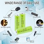 1.2 Volts NIMH AA 800mAh Rechargeable Batteries,Double A Low Self-Discharge Battery for Solar Lights, String Lights Pathway Lights,Mouse,Keyboard(12 Counts)