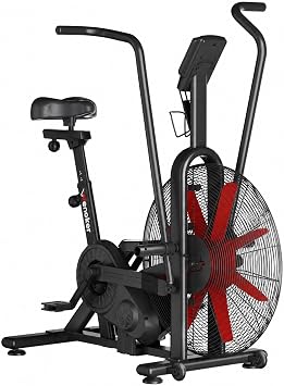 Wenoker Exercise Bike, Air Bike with Smart APP, ISCC PLUS Certified, Dual Action Handlebars Stationary Fan Bike 350LBS Capacity for Home Gym HIIT Full Body Workout