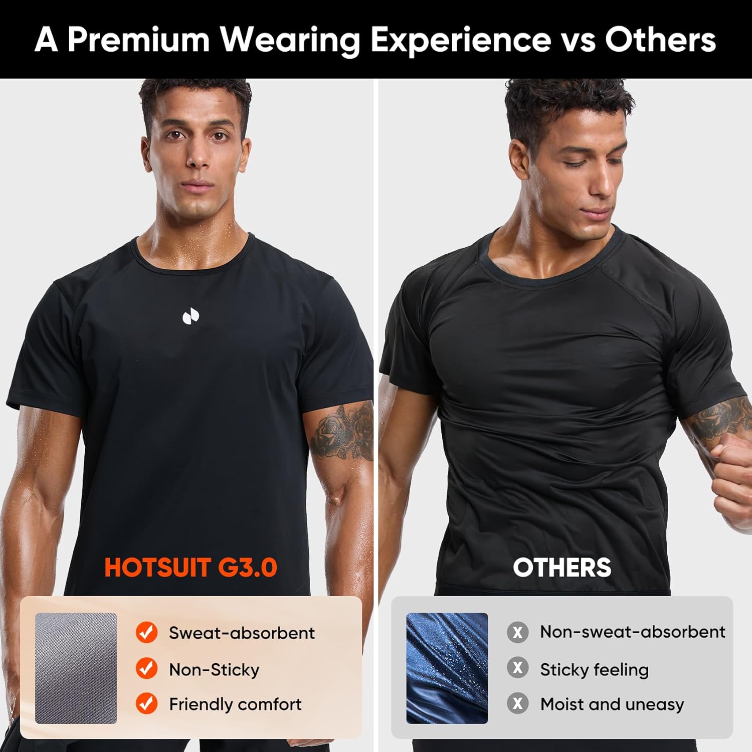 HOTSUIT Sauna Shirt for Men Weight Loss Heat Trapping Vest Workout Sweat Suits Fat burning Tops for Gym Exercise Boxing - Image 5