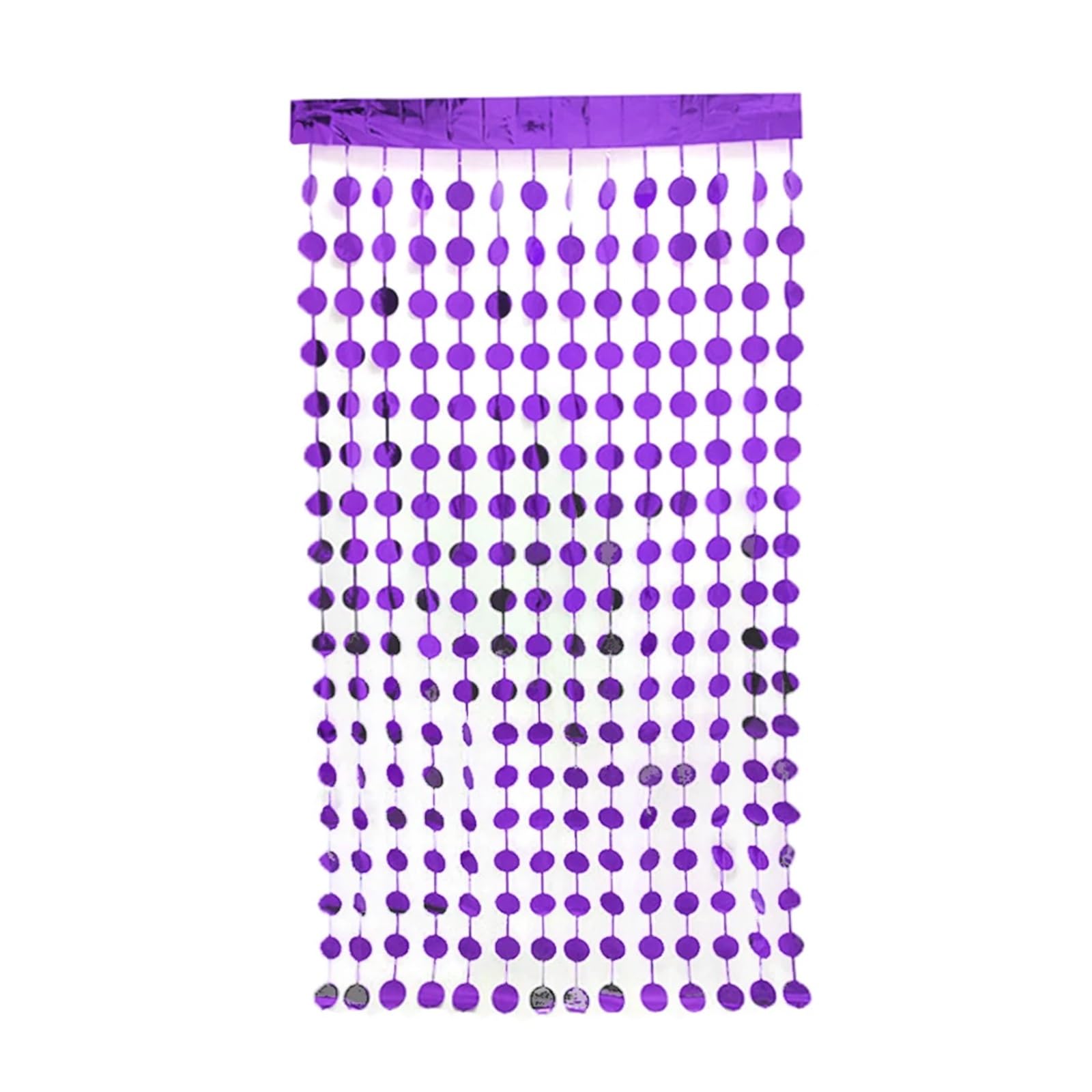 EnxJire Fringe Backdrop Curtain 1X2M Glitter Curtains for Party Decoration Round Tinsel Streamer Foil Fringe Festivals Wedding Backdrop(Purple)