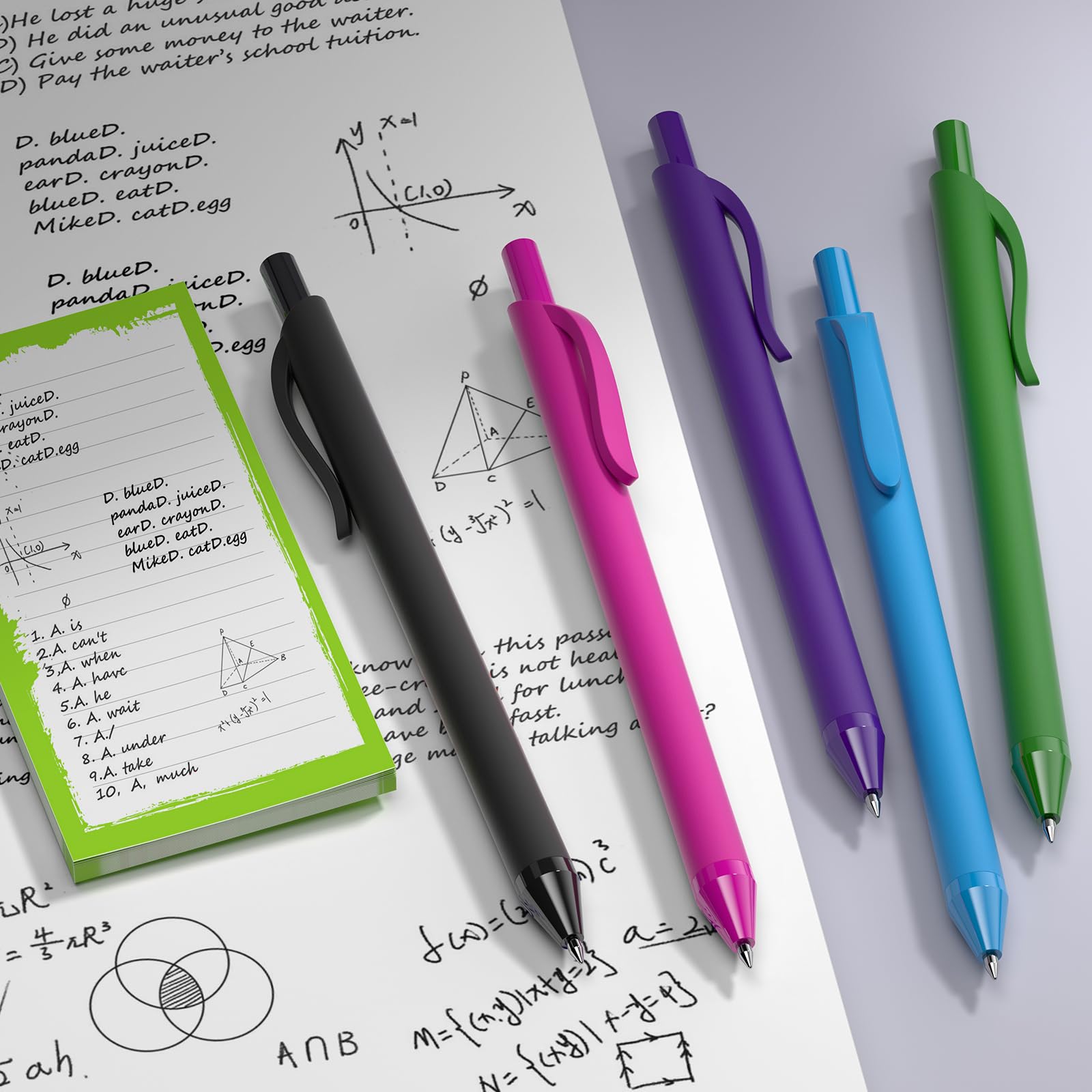 108 Pack Black Pens - Bulk Pens 1 0mm Medium Point Ballpoint Pens Smooth Writing No Bleed Retractable — view 5