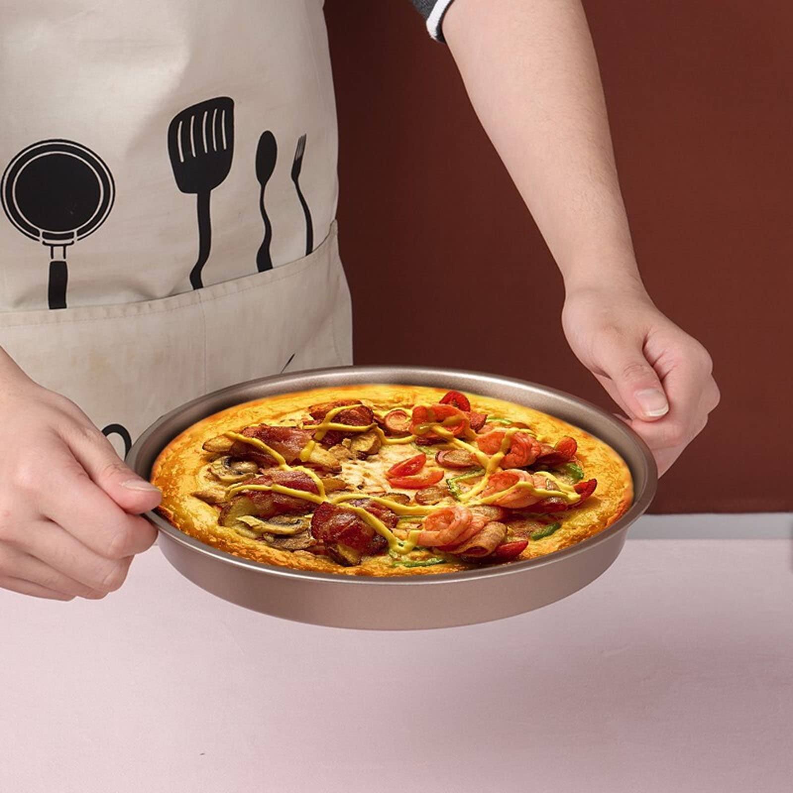 Küchenutensilien Antihaft-Backformen-Set, 3-teilig, bestehend aus Kastenform, runder Kuchenform, Pizzaform und hochwertiger Backform aus Kohlenstoffstahl mit Antihaf