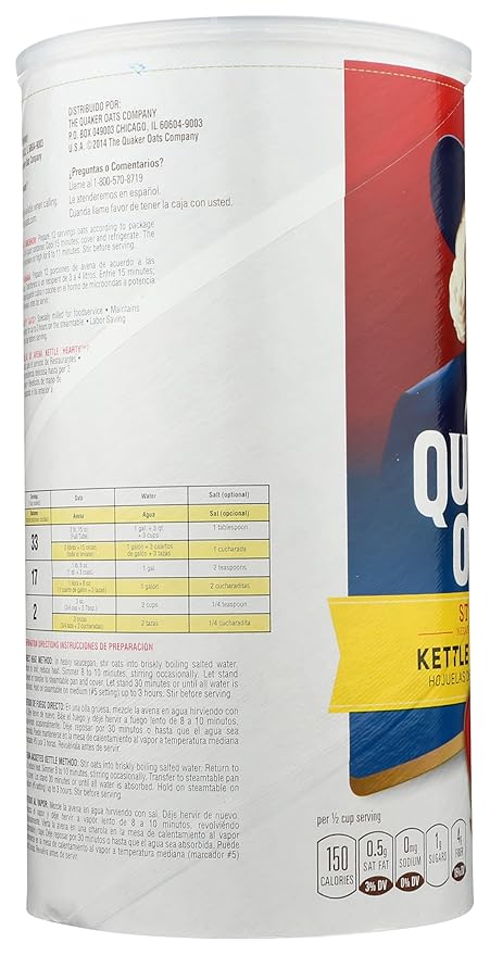 Quaker Avena Kettle Hearty - 47 oz (2.94 lb) miniatura 5
