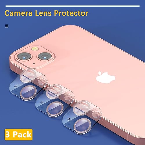 Miniatura 470 de UniqueMe [Paquete de 3 protectores de lente de cámara compatibles con iPhone 14 Pro Max/iPhone 14 Pro, vidrio templado, [compatible con fundas]