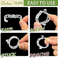Vista 7 de Dalzom® 300 Piezas Clips para Tomate, Clips de Plástico para Enrejado Clips de Soporte para Plantas, Clips para Plantas de Soporte, Vid de Uva, Vid