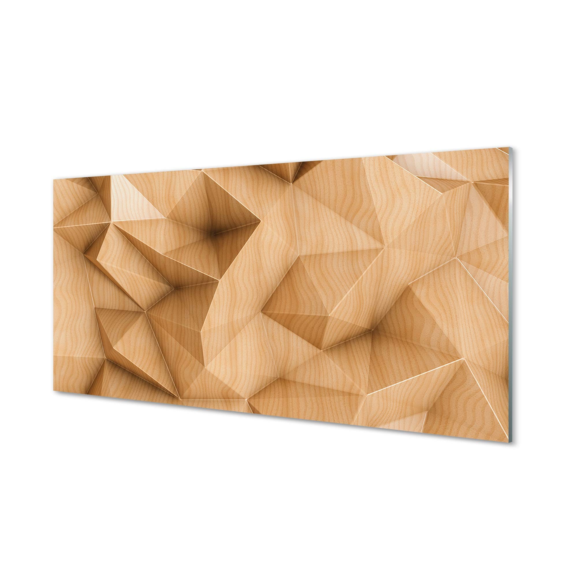 Impression sur verre mosaïque bois massif Tulup photo image mur decoration murale 100x50