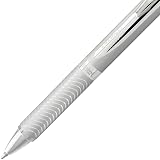 Pentel Energel Alloy Retractable Liquid Gel Pen, (0.7mm) Medium Line, Silver Barrel, Black Ink, 1 Pack (BL407BP) – view 5