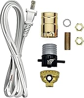 Vista 8 de Creative Hobbies Haz una lámpara o kit de reparación con accesorios esenciales y cable a juego (latón antiguo)