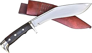 Genuine -Authentic Kukri 10 Inch Blade American Eagle Kukri-Full Tang Rose wooden Handle, Red Leather Sheath Kukri/Khukuri- Handmade in Nepal.… - GK&CO. Kukri House