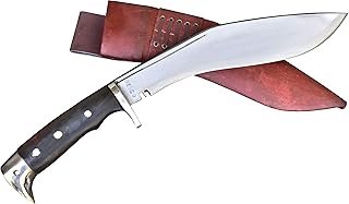 Best Genuine Gurkha Kukri-Authentic 10" Blade American Eagle Kukri-Full Tang Rosewooden Handle, Leather Sheath Khukuri- Handmade in Nepal. Reviews