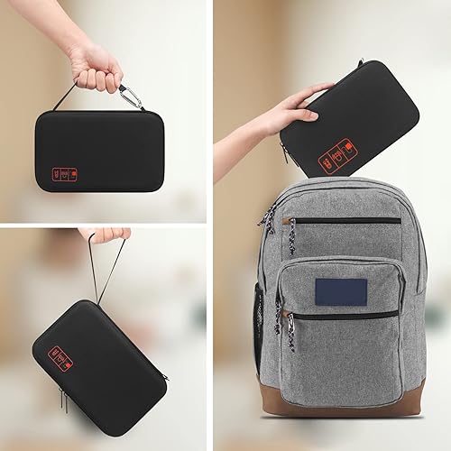 Miniatura 6 de Elonbo Estuche de viaje para suministros para diabéticos, bolsa de almacenamiento portátil para medidor de glucosa, bolígrafo de insulina y estuche