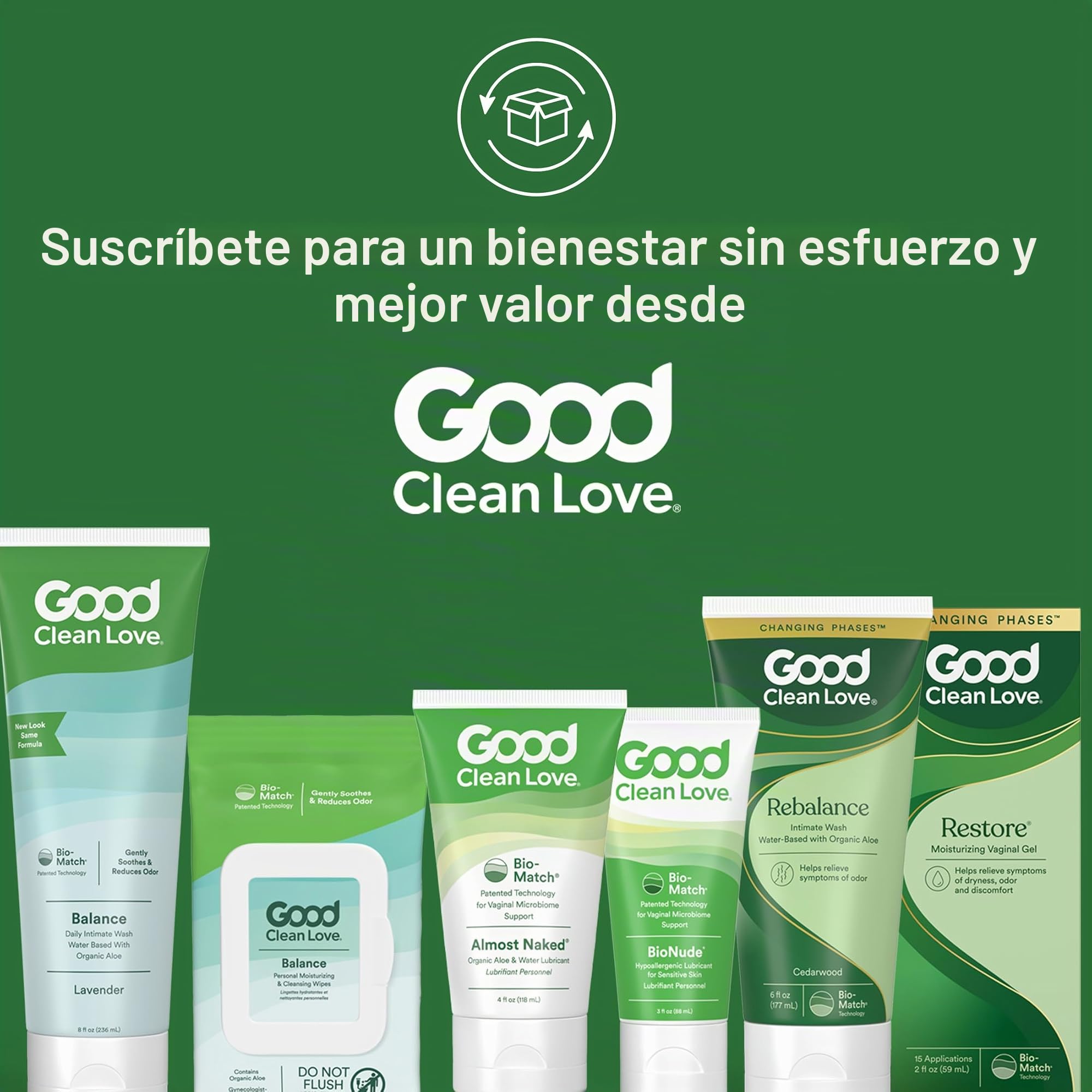 Good Clean Love: Bio-Match Restore Moisturizing Personal Lubricant, 2 oz