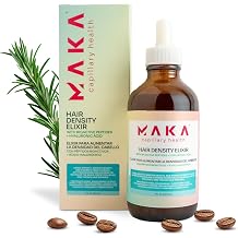 Maka Capillary Hair Growth Drops for Women and Men - Natural Rosemary, Ginger, Cinnamon Ingredients with 1.5% Minoxidil, Anti-Hair Loss and Hair Regrowth Treatment, 4 Oz Hair Density Elixir