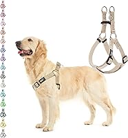 Vista 74 de PUPTECK Arnés para perro sin tirones, suave y ajustable, de nailon básico, chaleco para cachorros para caminar al aire libre con etiqueta