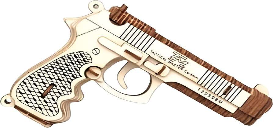 DIY Beretta M92F | STEM 3D Wooden Puzzles | DIY Kits for Adults