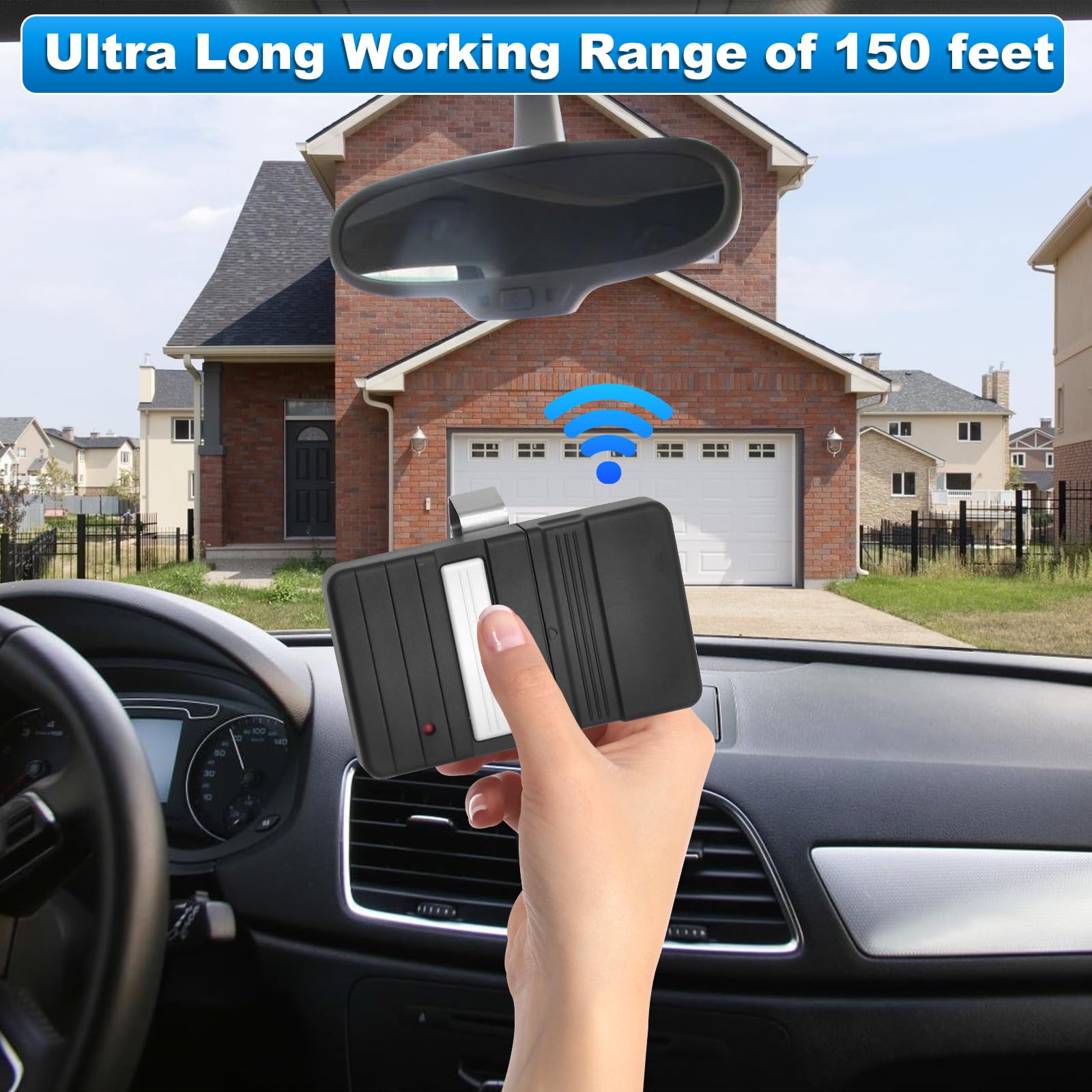 GT90-1 Garage Door Remote Control | Compatible With Genie 390MHz Openers (Replaces GT90, AT90), Includes Batteries