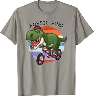 Fossil Fuel T Rex Cyclist Bicycle Riding Funny Cute Gift T-Shirt