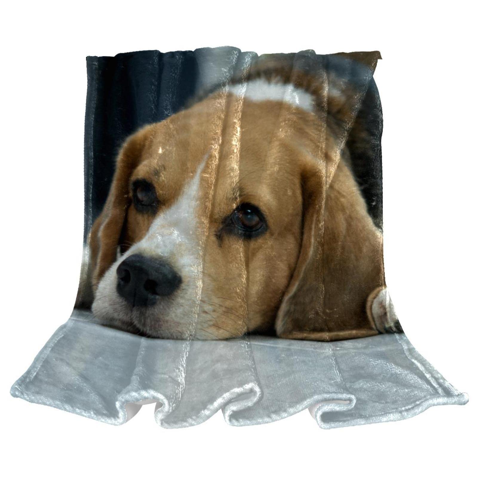 Couverture en peluche Beagle microfibre haut de gamme