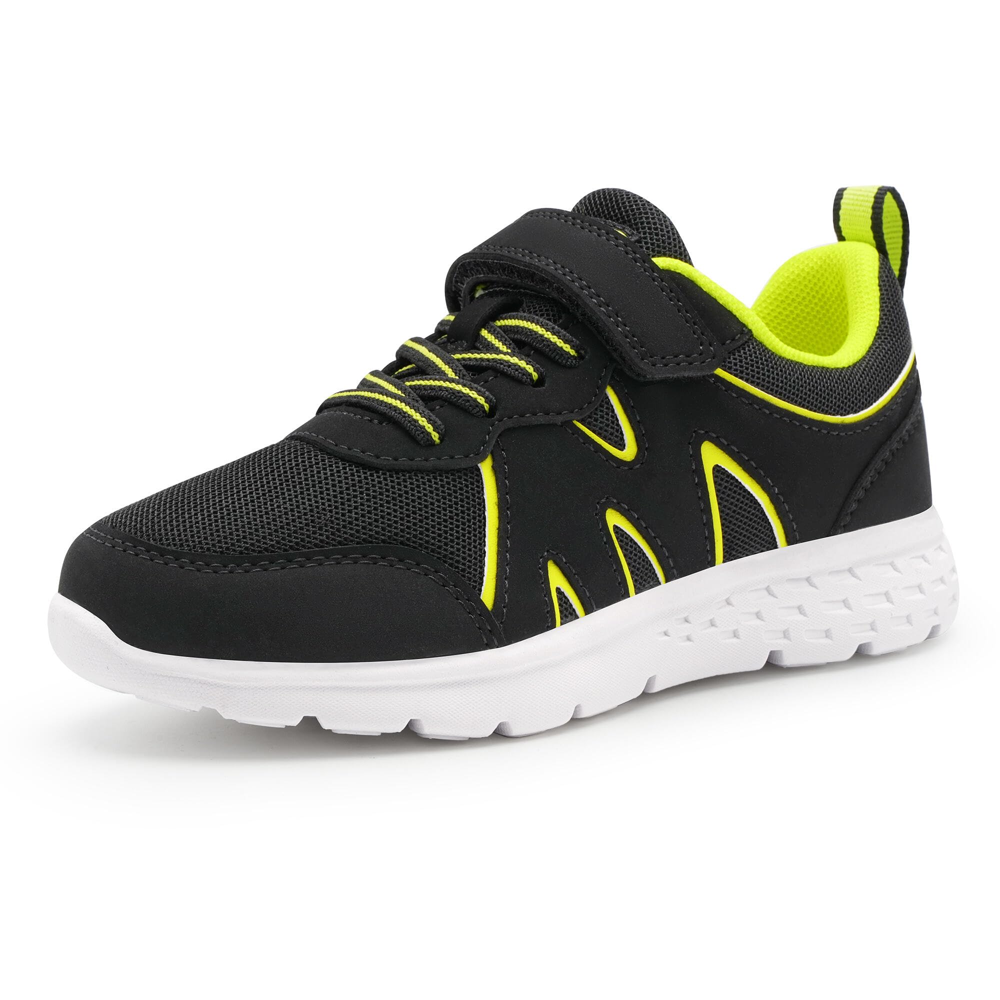 Stelle Kids Sneakers Girls Tennis Shoes Non-Slip Lightweight Breathable Athletic Sports Running Shoes