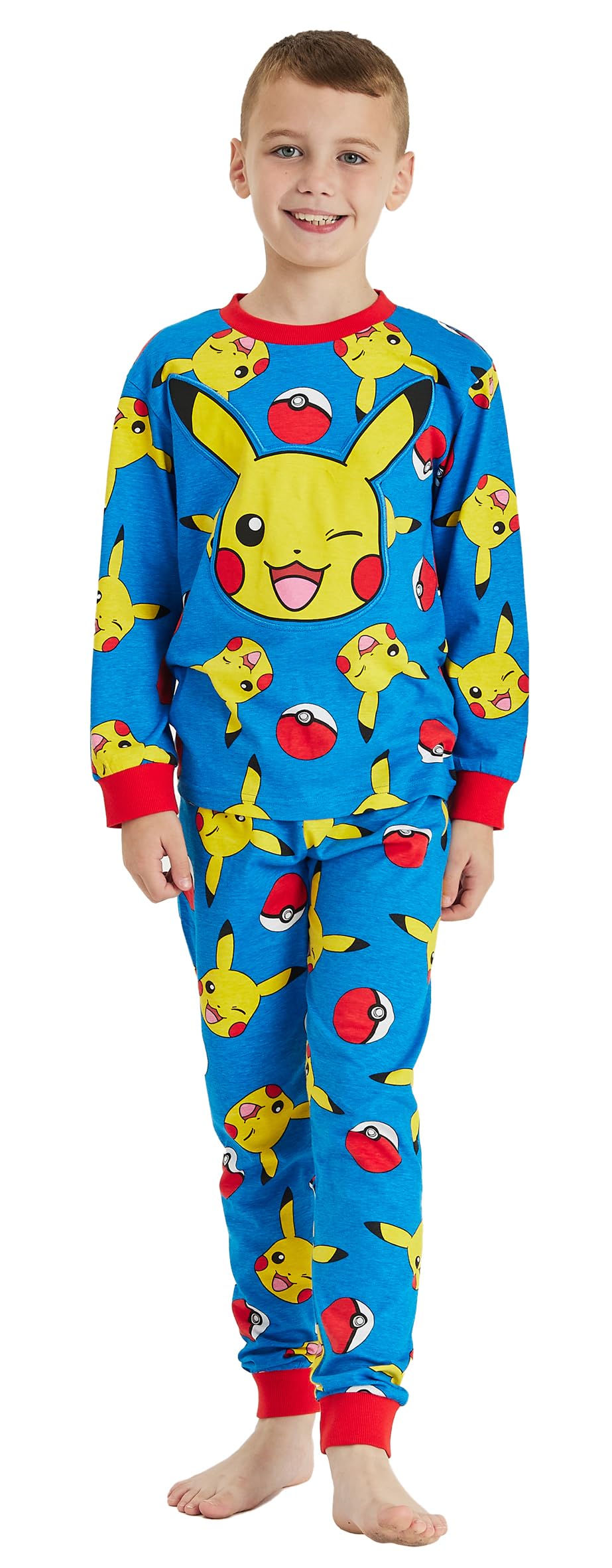 Pokémon Boys Pokemon - Patterned Pokemon Pyjamas Pikachu Gamer Gaming Pyjamas (, 12-13 Years)