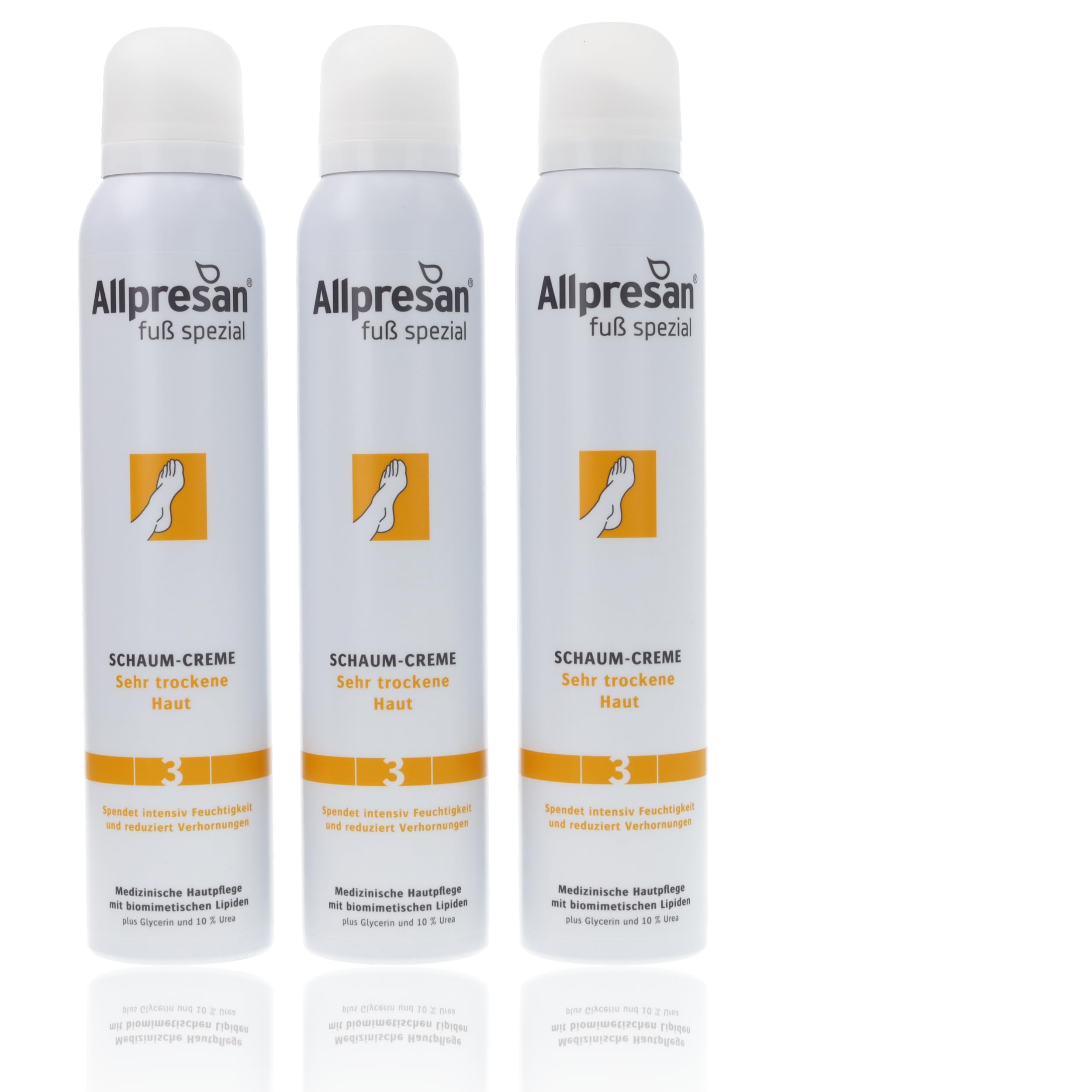 Allpresan Fuß spezial Nr. 3 Schaum-Creme - Fußcreme für sehr trockene Haut - Zur täglichen Fußpflege sehr trockener Füße 200 ml (3)