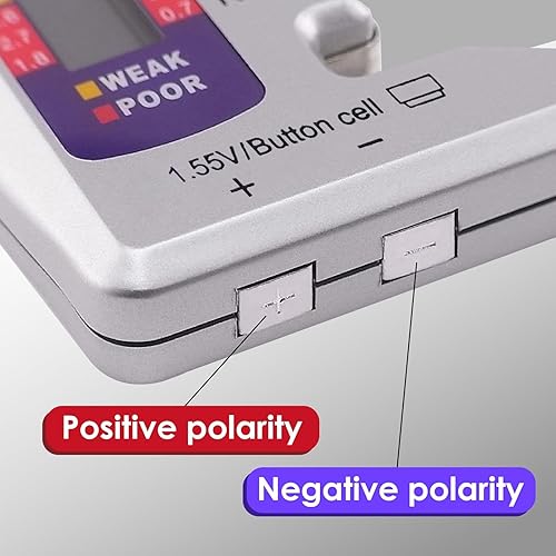 Miniatura 7 de Probador de batería Comprobador de siete tipos de batería C AA AAA D N 9V (6F22) y baterías de 1.55V..