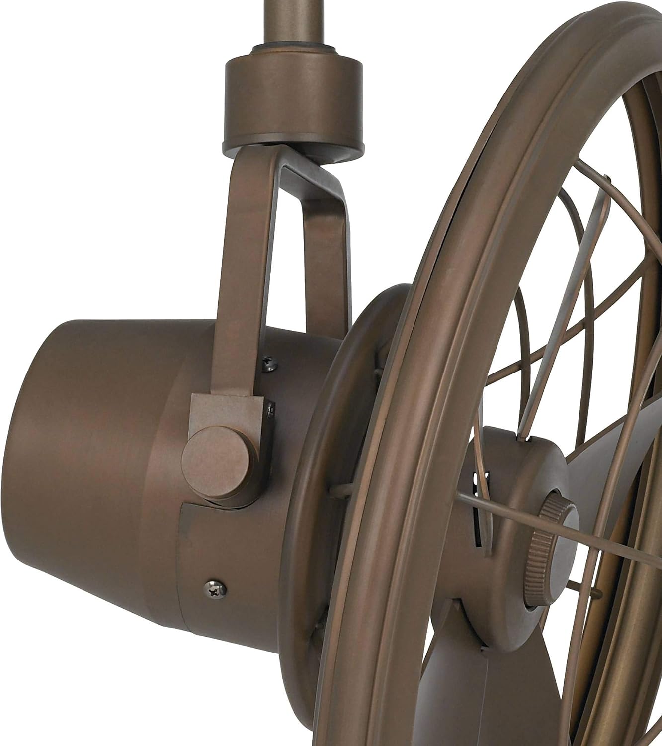 18" Oil-Rubbed Bronze Adjustable Ceiling Fan with Cage