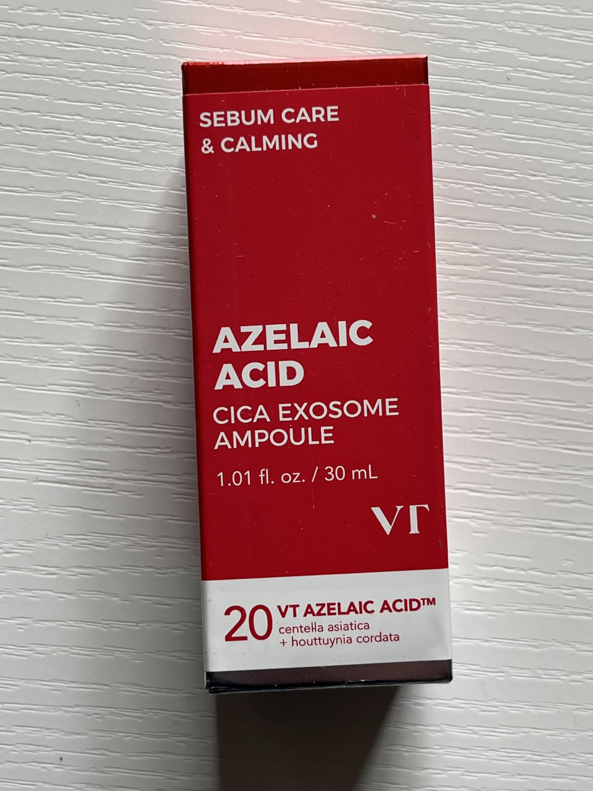 VT COSMETICS Azelaic Acid Cica Exosome Ampoule (1.01 fl oz/30ml), Korean Skincare Serum
