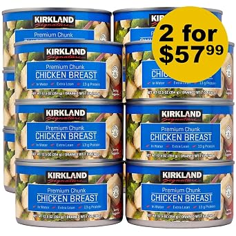 Kirkland Signature Chicken Breast, 12.5 oz - 6 count Pack of 2 | total 12 count