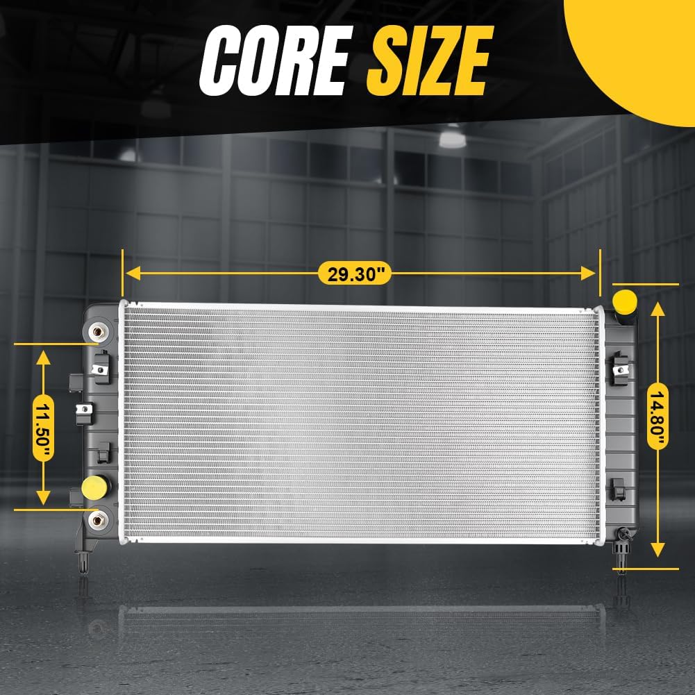 SPELAB Radiator - Compatible with Chevrolet Colorado, Compatible with GMC Canyon - compatible with Isuzu i-280 i-290 i-350 i-370 Replaces OEM part numbers GM3010484, 10344419, 92827, 040876440234