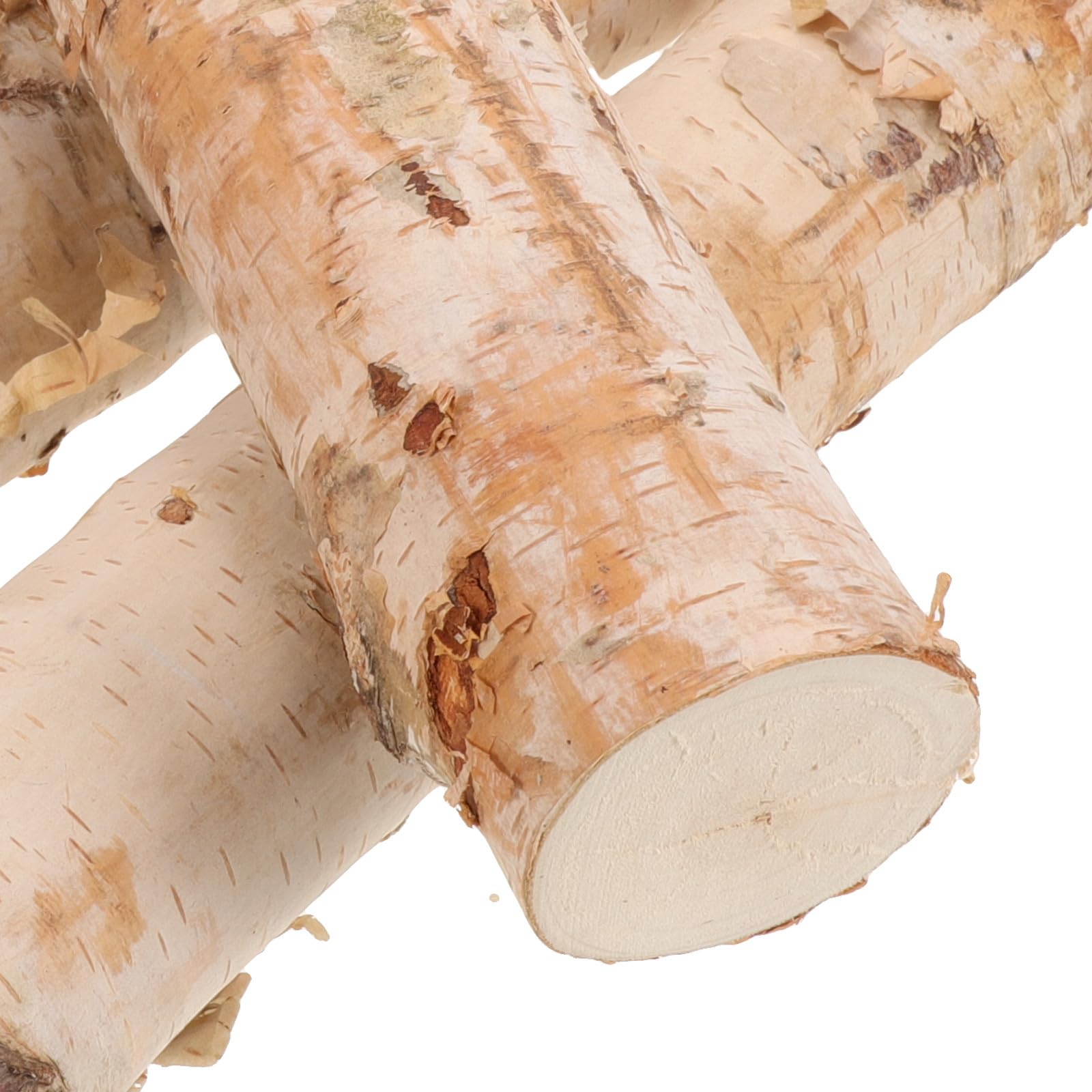 Tronchi di Betulla Leggeri e Versatili Legno Naturale 4 Pezzi per Decorazioni e Lavoretti di Artigianato DIY
