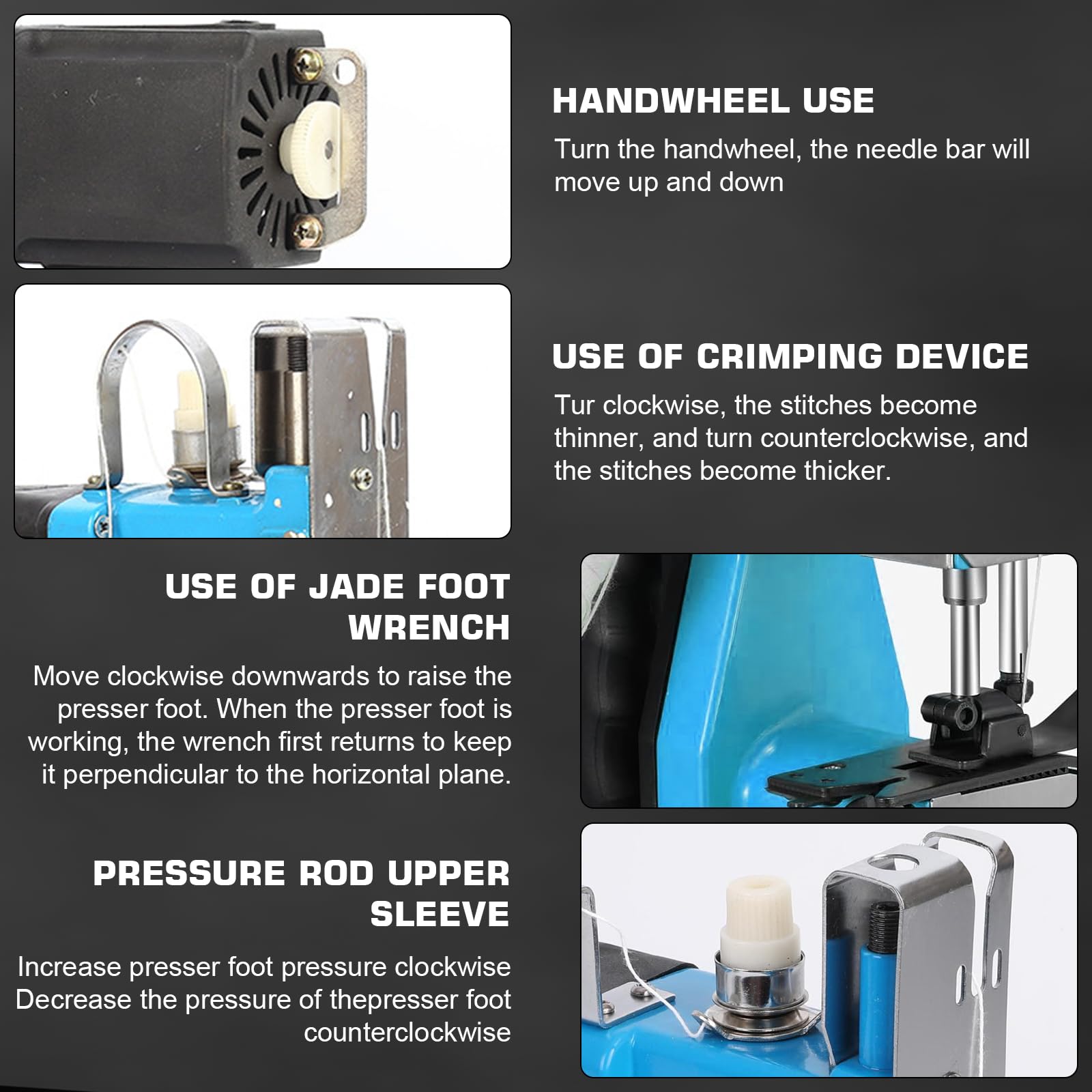 Macchina da Cucire Portatile Compatibile con Batteria Makita 18V, Macchina da Cucire per Sacchi, Cucitrice Portatile per Tessuti Closer Stitcher per Sacchetti di Sacco, Tessuto (Batteria non inclusa)