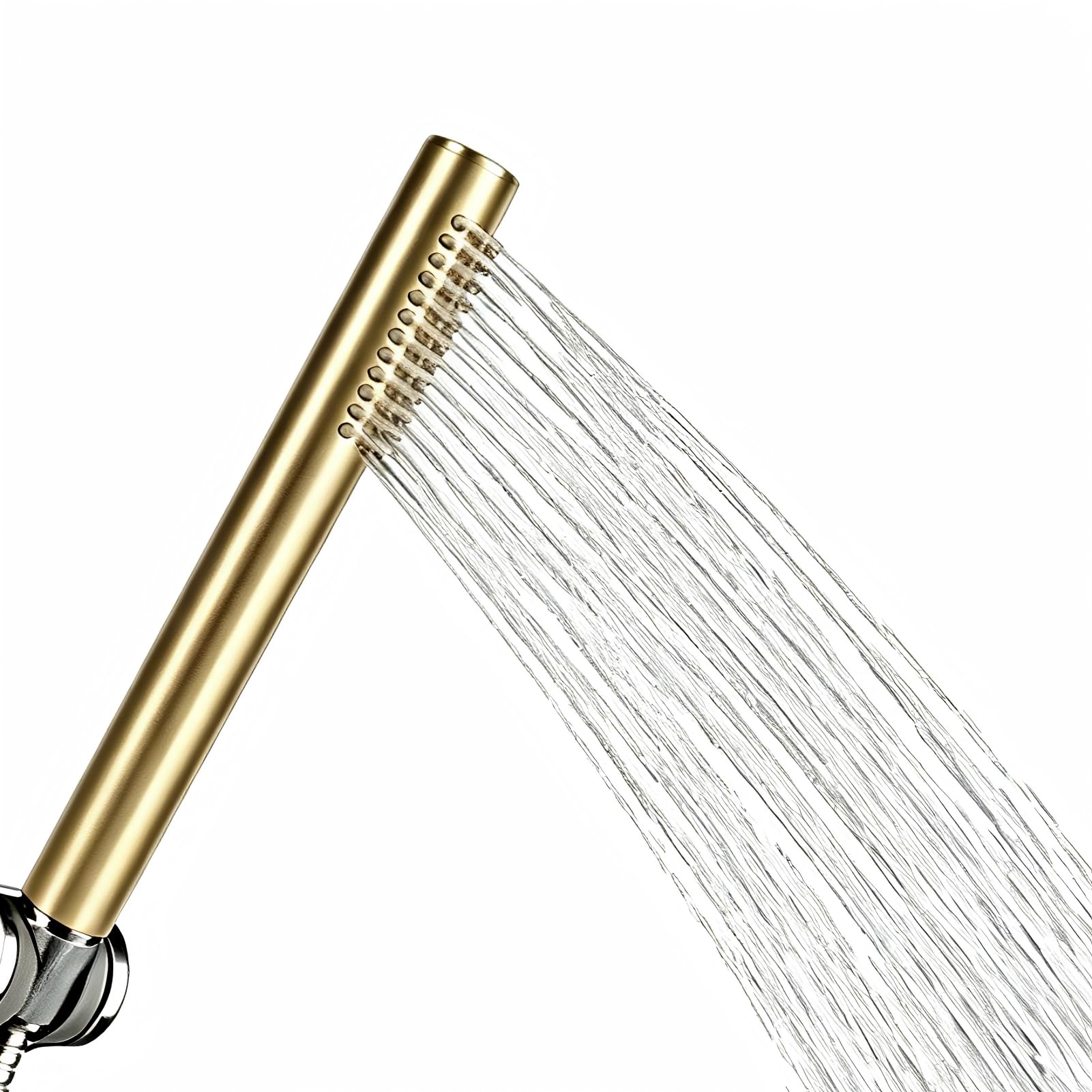 Hapivida Hand Held Shower Head, High Pressure Handheld Shower Head Copper Pencil Shower Handset with Powerful Spray Water Saving G1/2 Brass Nozzles for Bathroom Home Use