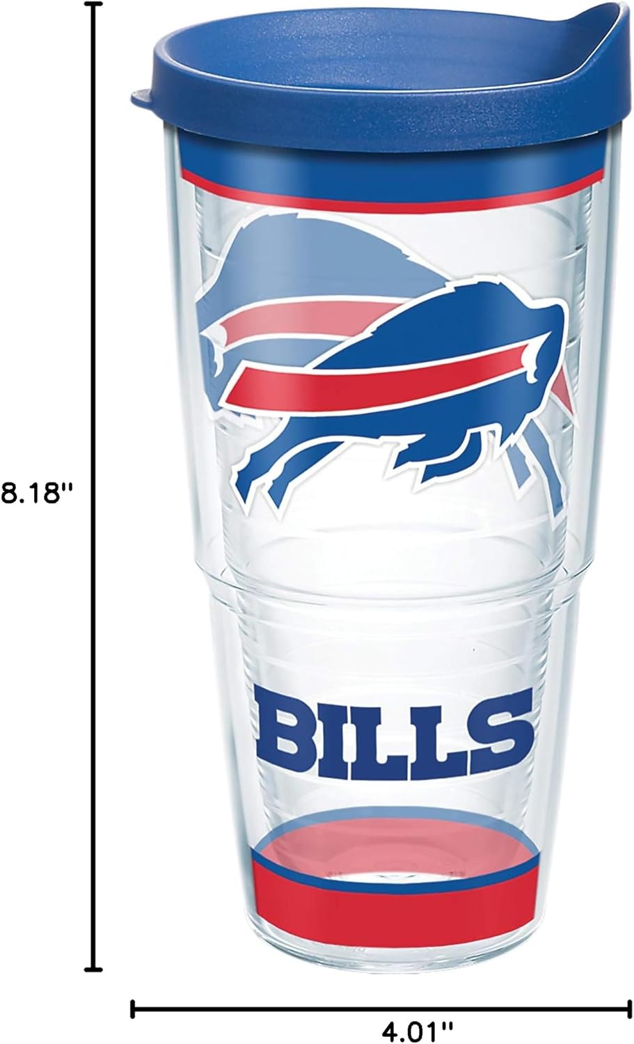 Tervis Made in USA Double Walled NFL Buffalo Bills Insulated Tumbler Cup Keeps Drinks Cold & Hot, 24oz, Tradition - Image 12