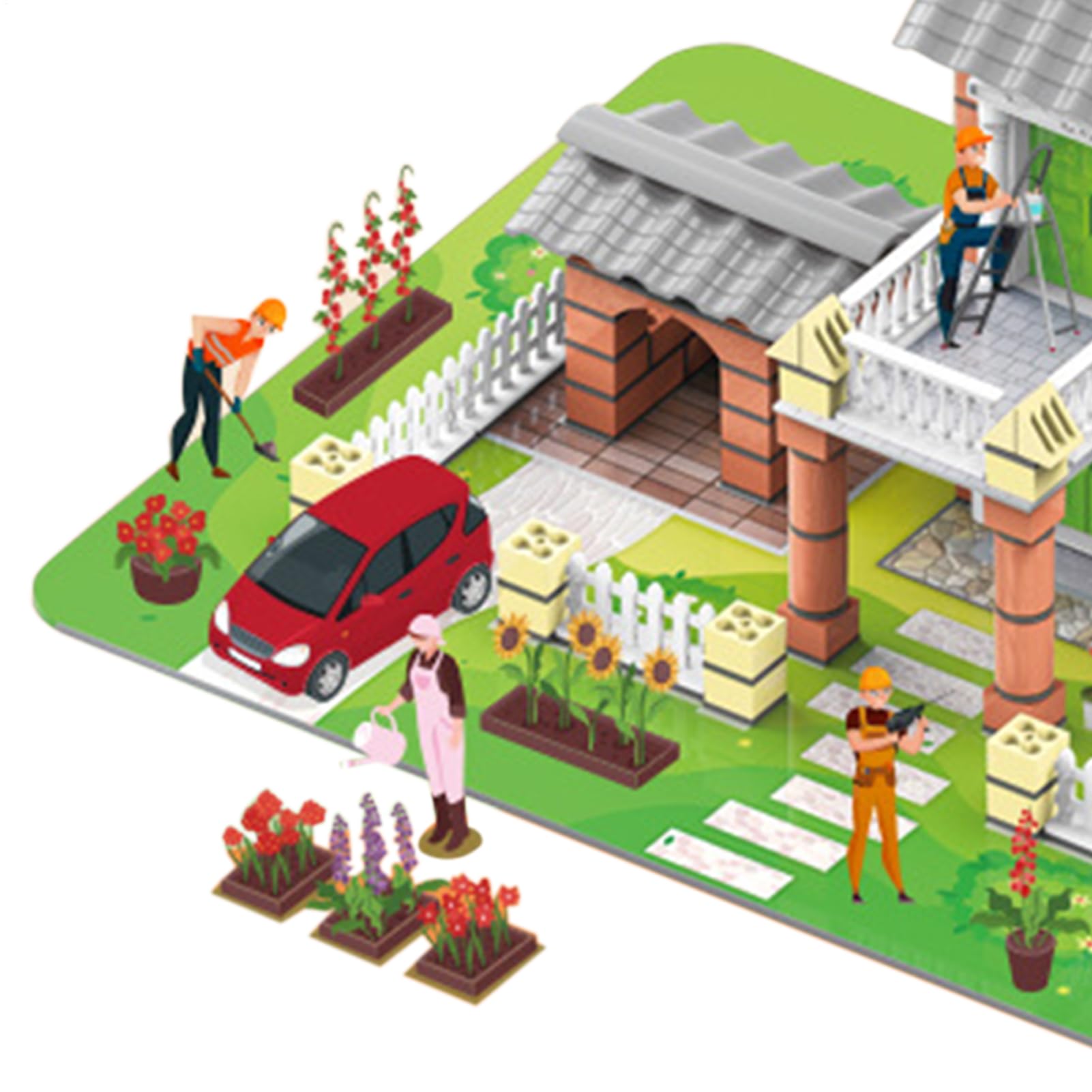 Kit Di Costruzione Modellino Casa Giocattolo Simulazione Architettura | Kit Costruzione Case In Miniatura Per Ragazzi Ragazze Adolescenti Studenti Decor Casa Libreria Comodino Dormitorio Salotto C